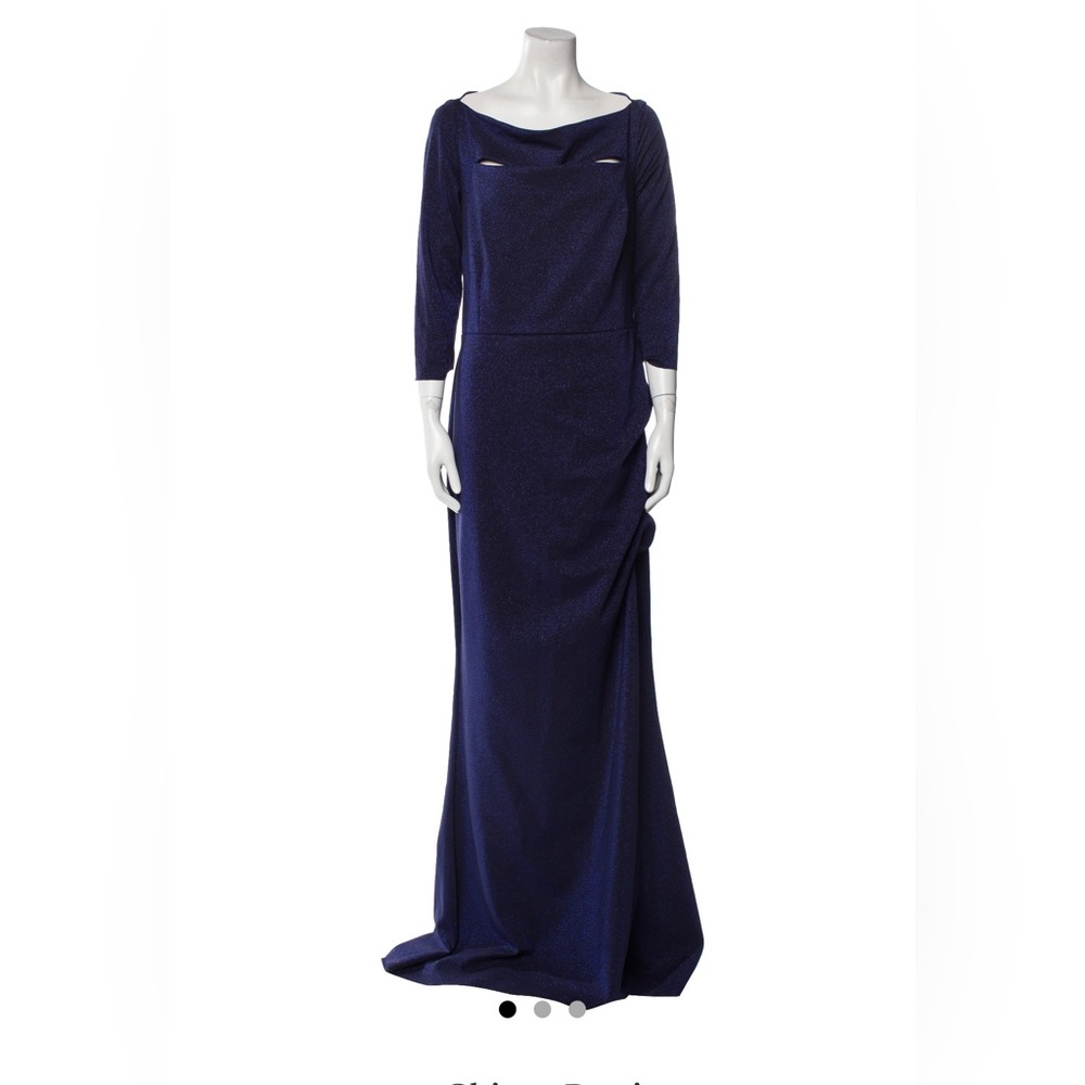 Chiara Boni La Petite Robe Kate Slit-Detail Boatneck Gown